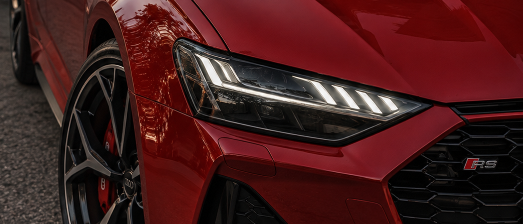 raudona audi lempa